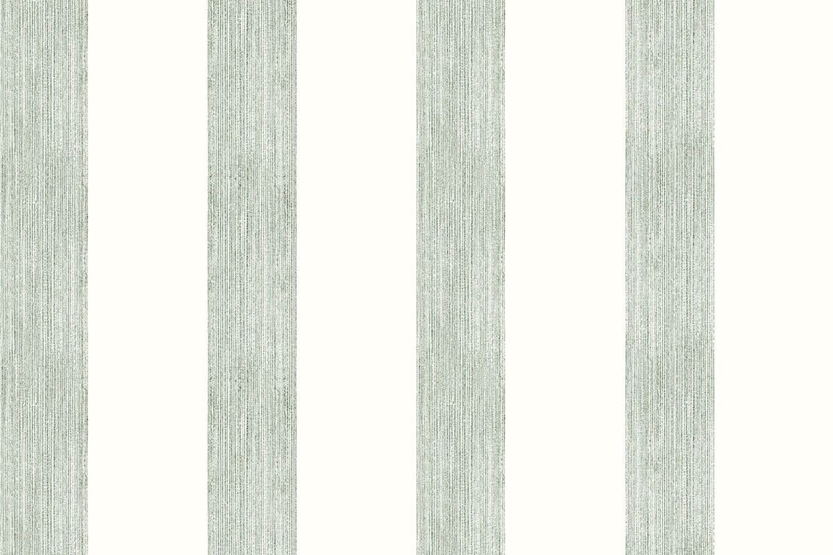 Brome Stripe Moss Wallpaper by Christopher Farr Cloth