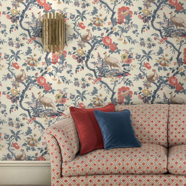 Broughton Rose Ashmore Wallpaper By GP & J Baker