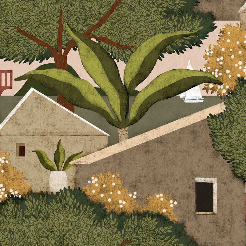 Nopoló Cactus Sarape Wallpaper by Coordonné
