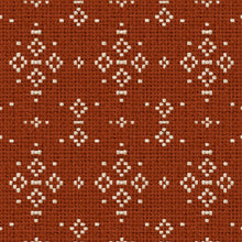 Mazahua Terracota Sarape Wallpaper by Coordonné