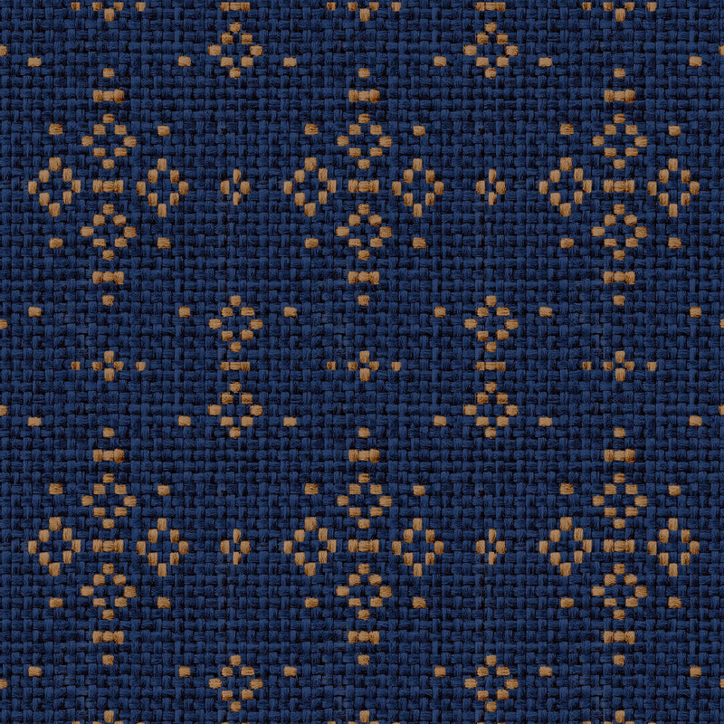 Mazahua Índigo Sarape Wallpaper by Coordonné