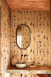 Criollo Terracota Sarape Wallpaper by Coordonné