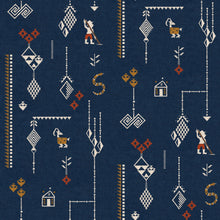 Criollo Índigo Sarape Wallpaper by Coordonné