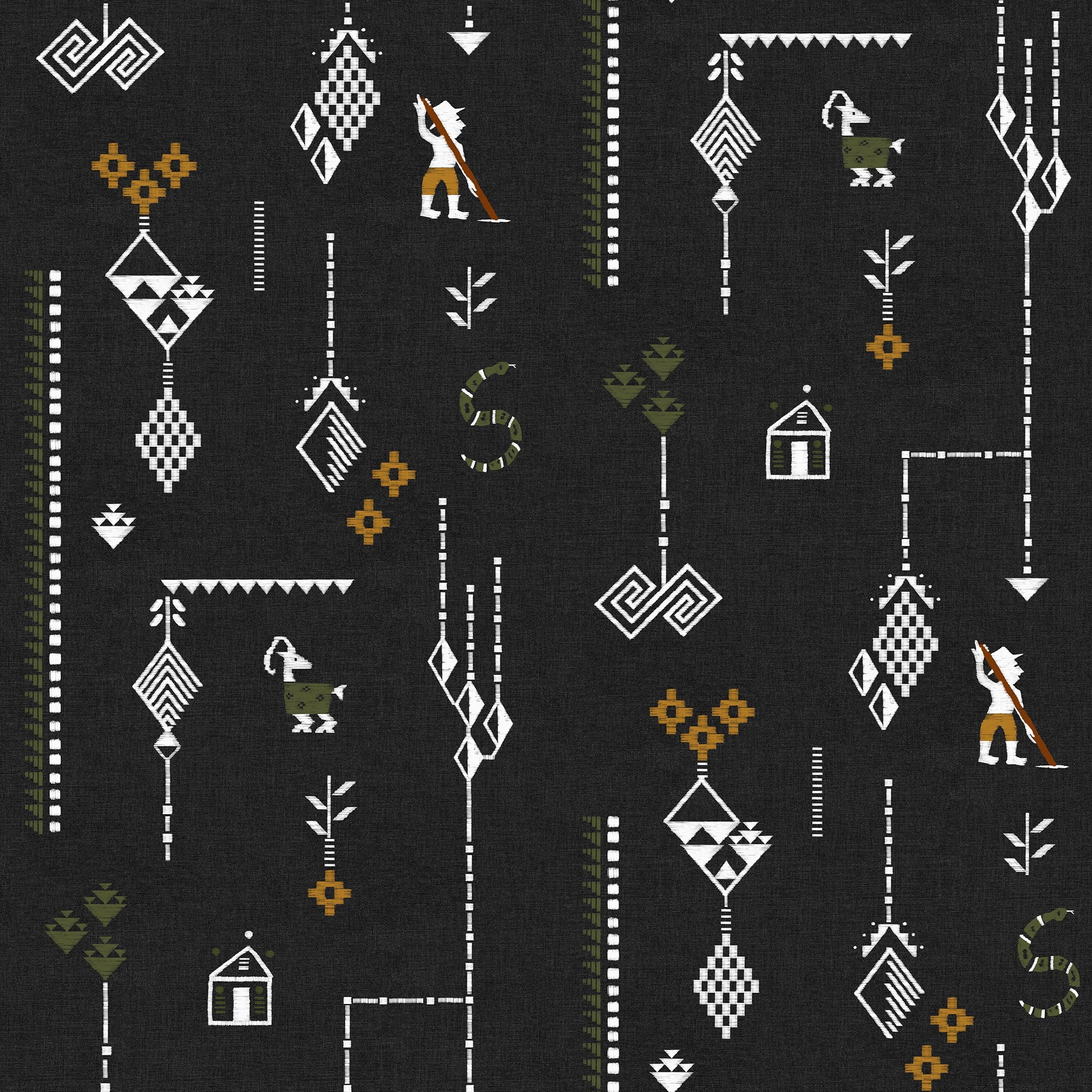Criollo Carbón Sarape Wallpaper by Coordonné