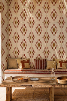 Andes Terracota Sarape Wallpaper by Coordonné