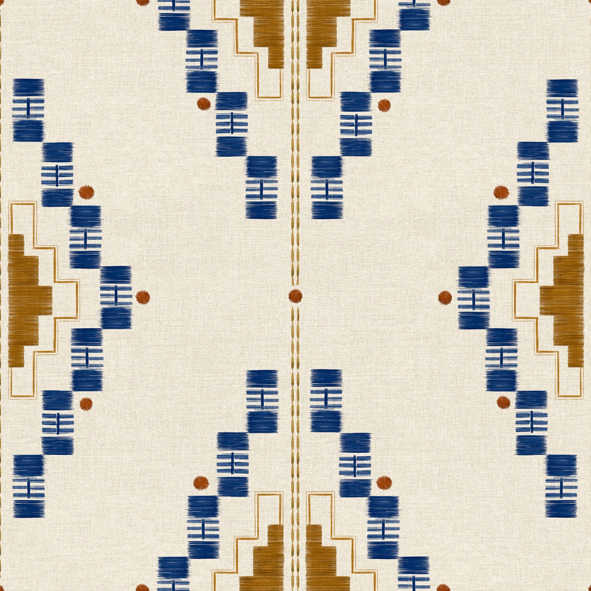 Andes Índigo Sarape Wallpaper by Coordonné