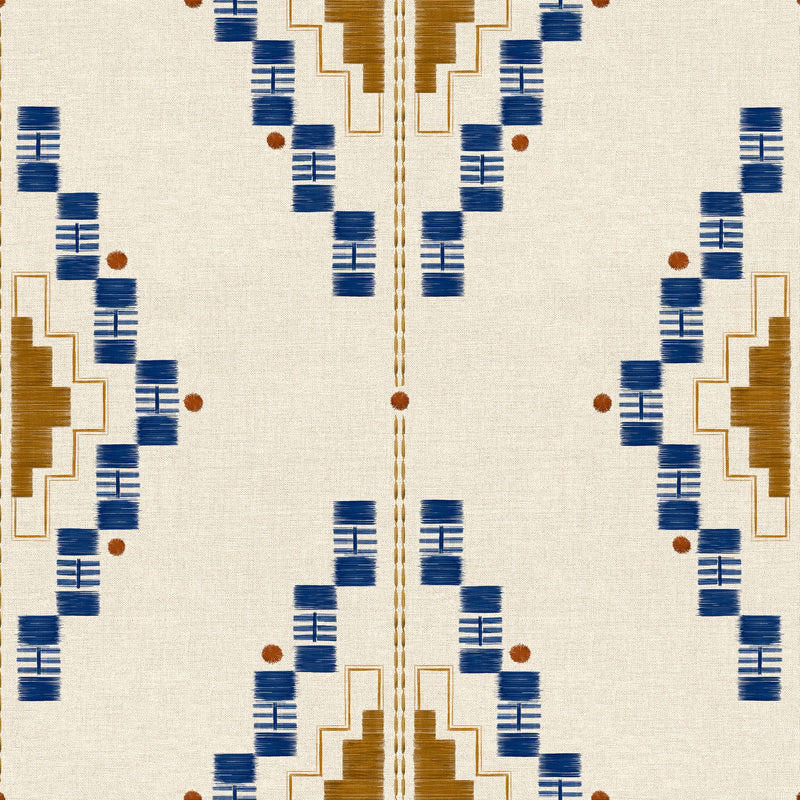 Andes Índigo Sarape Wallpaper by Coordonné