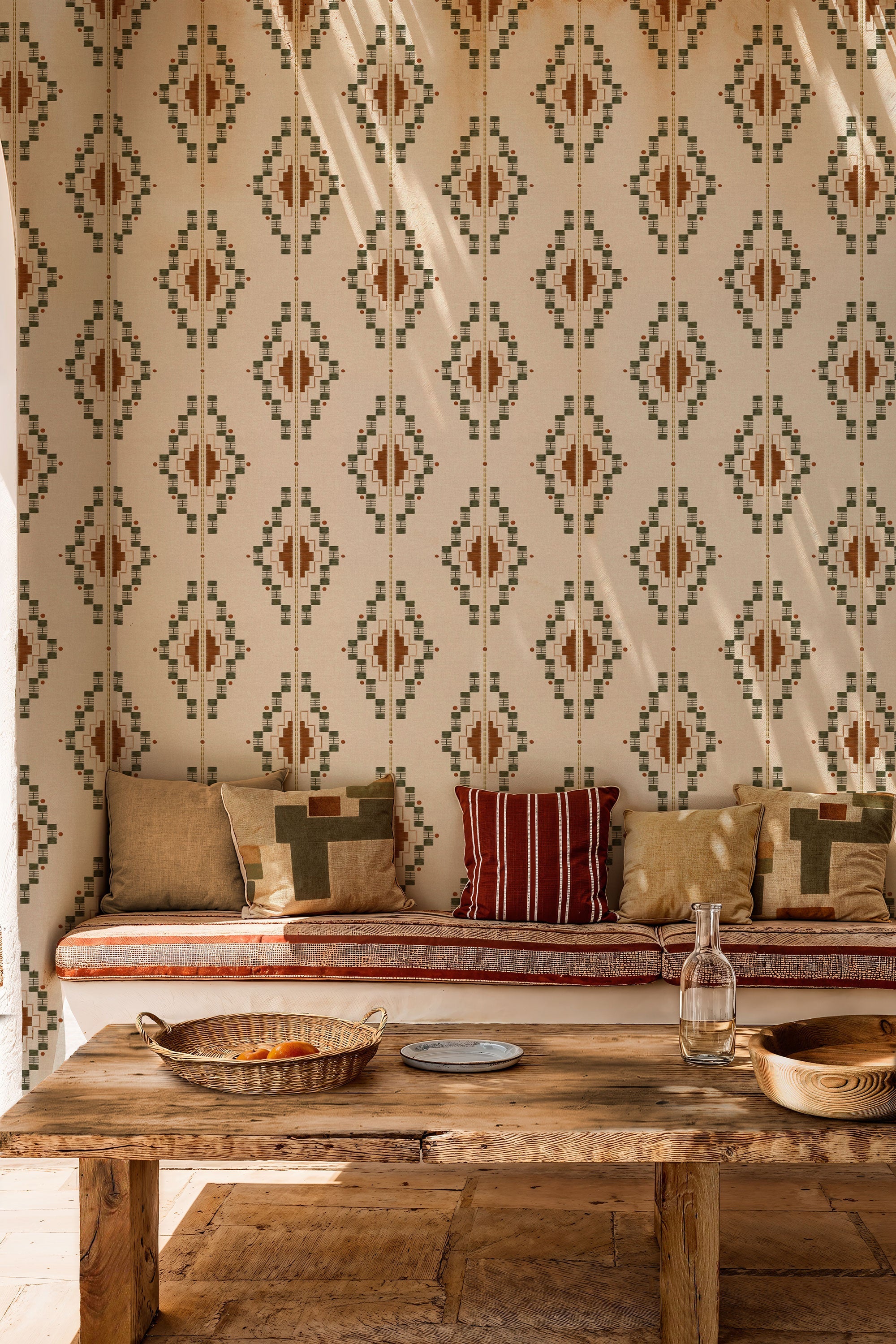 Andes Cactus Sarape Wallpaper by Coordonné