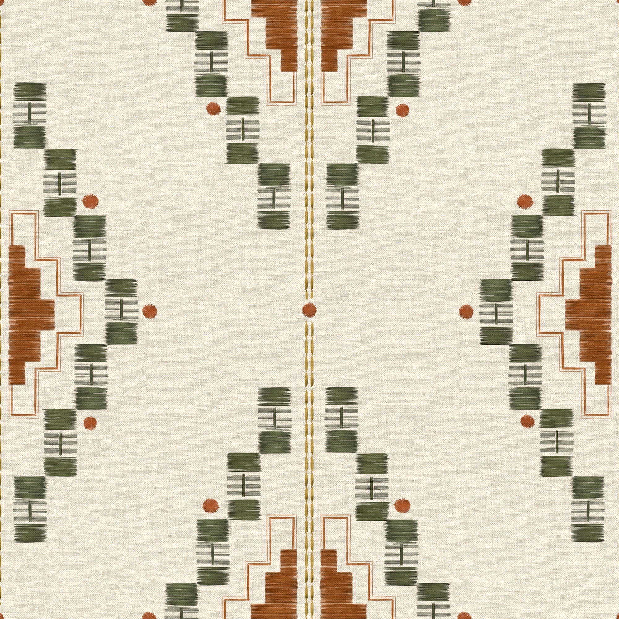 Andes Cactus Sarape Wallpaper by Coordonné