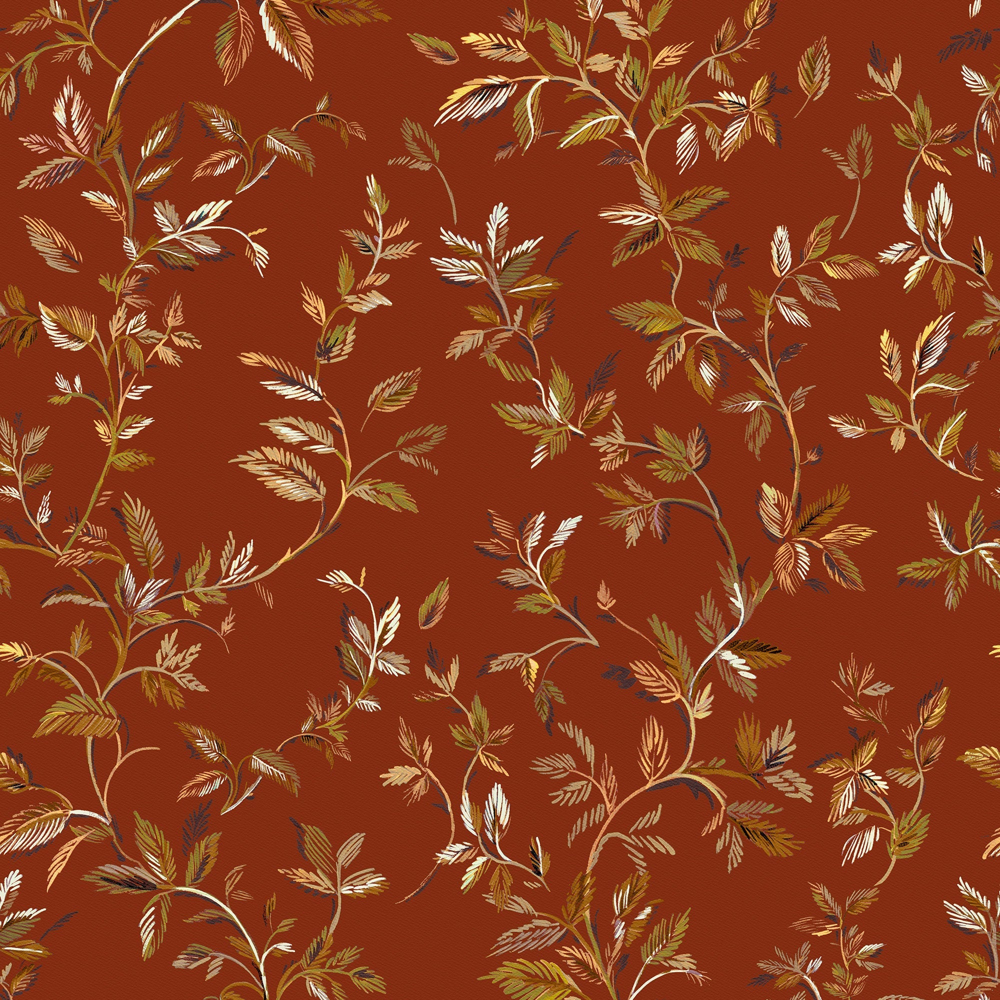 Tenango Terracota Sarape Wallpaper by Coordonné