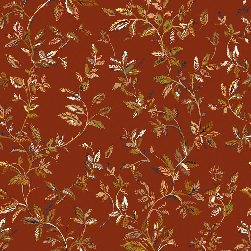 Tenango Terracota Sarape Wallpaper by Coordonné