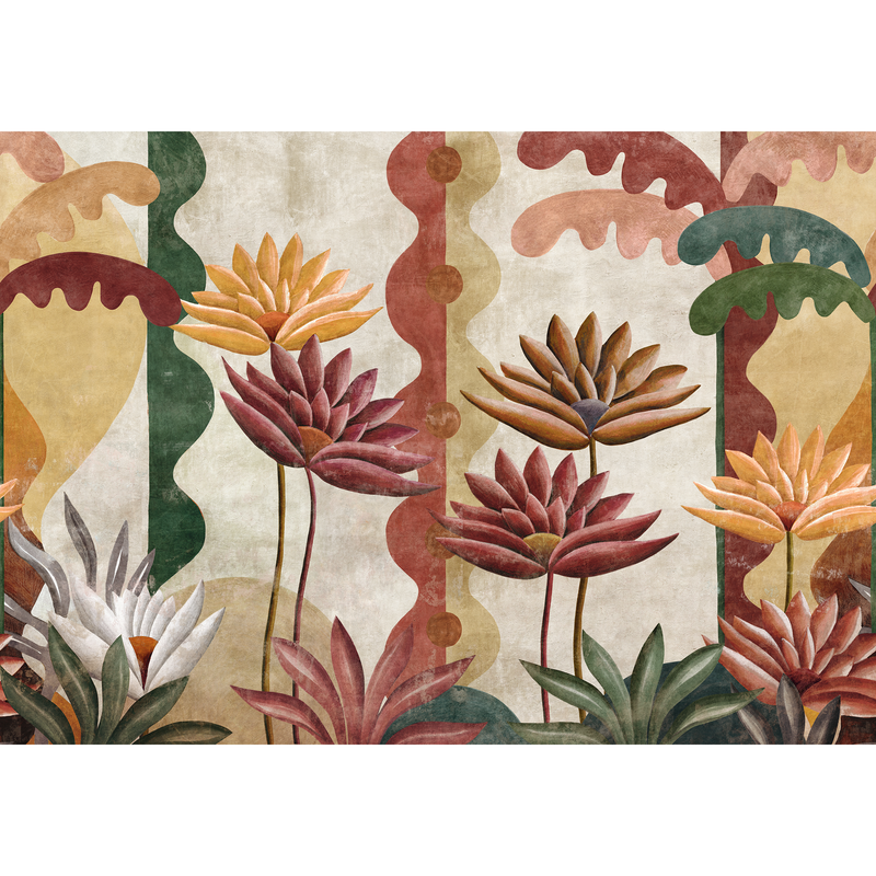 Ágaves Cereza Sarape Mural by Coordonné (390x280cm)