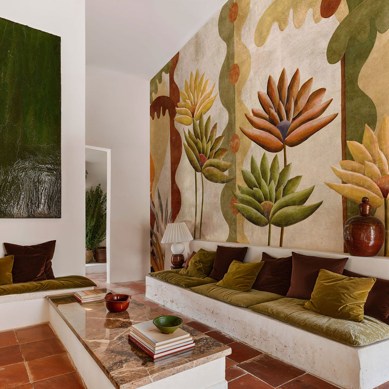 Ágaves Índigo Sarape Mural by Coordonné (400x280cm)