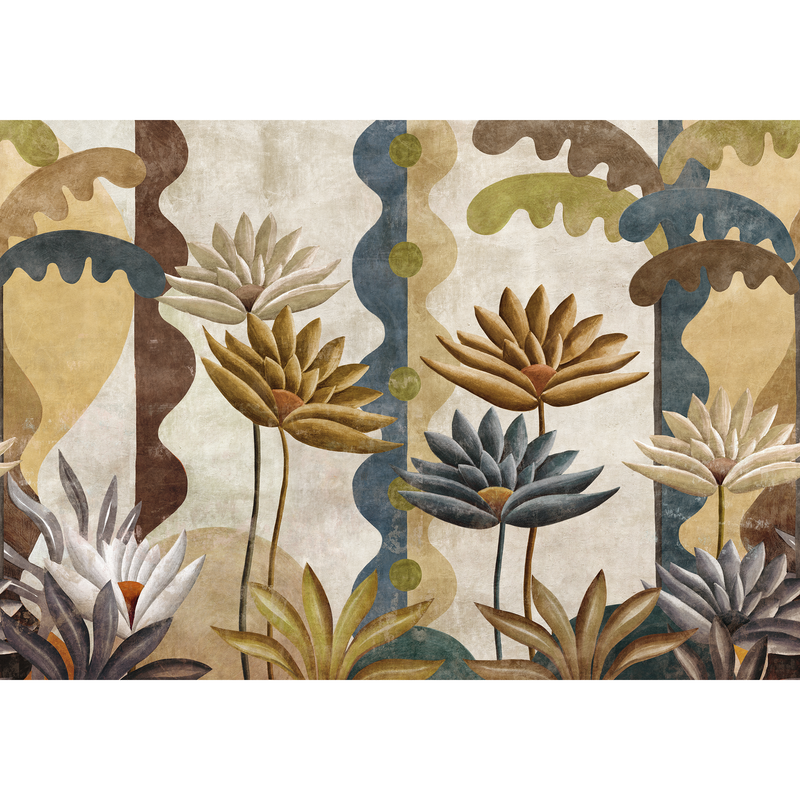 Ágaves Índigo Sarape Mural by Coordonné (390x280cm)