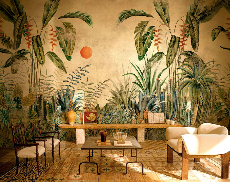 Aduanero Cactus Sarape Mural by Coordonné (400x280cm)