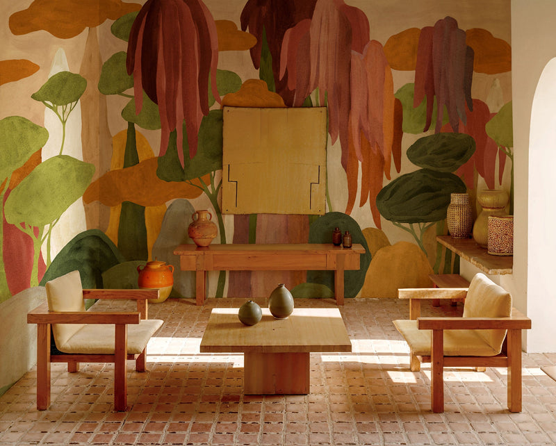 Camécuaro Cactus Sarape Mural by Coordonné (400x280cm)