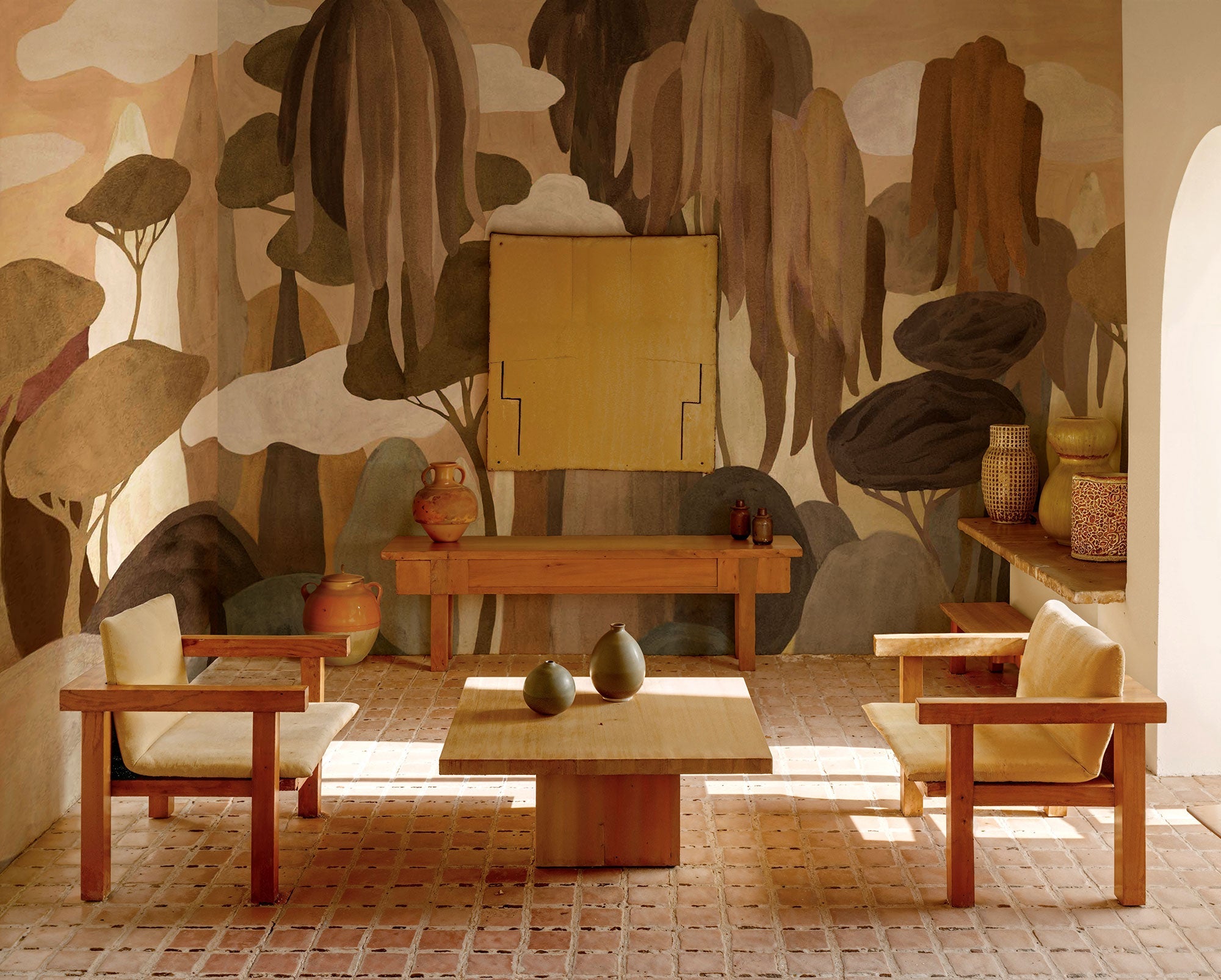 Camécuaro Arena Sarape Mural by Coordonné (390x280cm)
