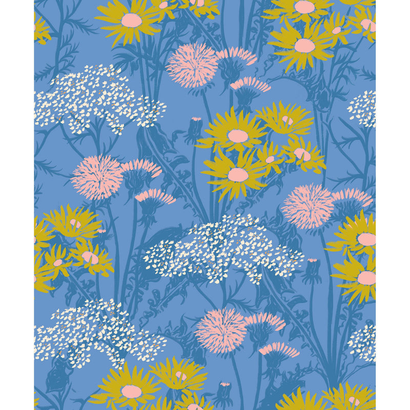 Picnic Blue Coco Dávez Colortherapills Wallpaper by Coordonné