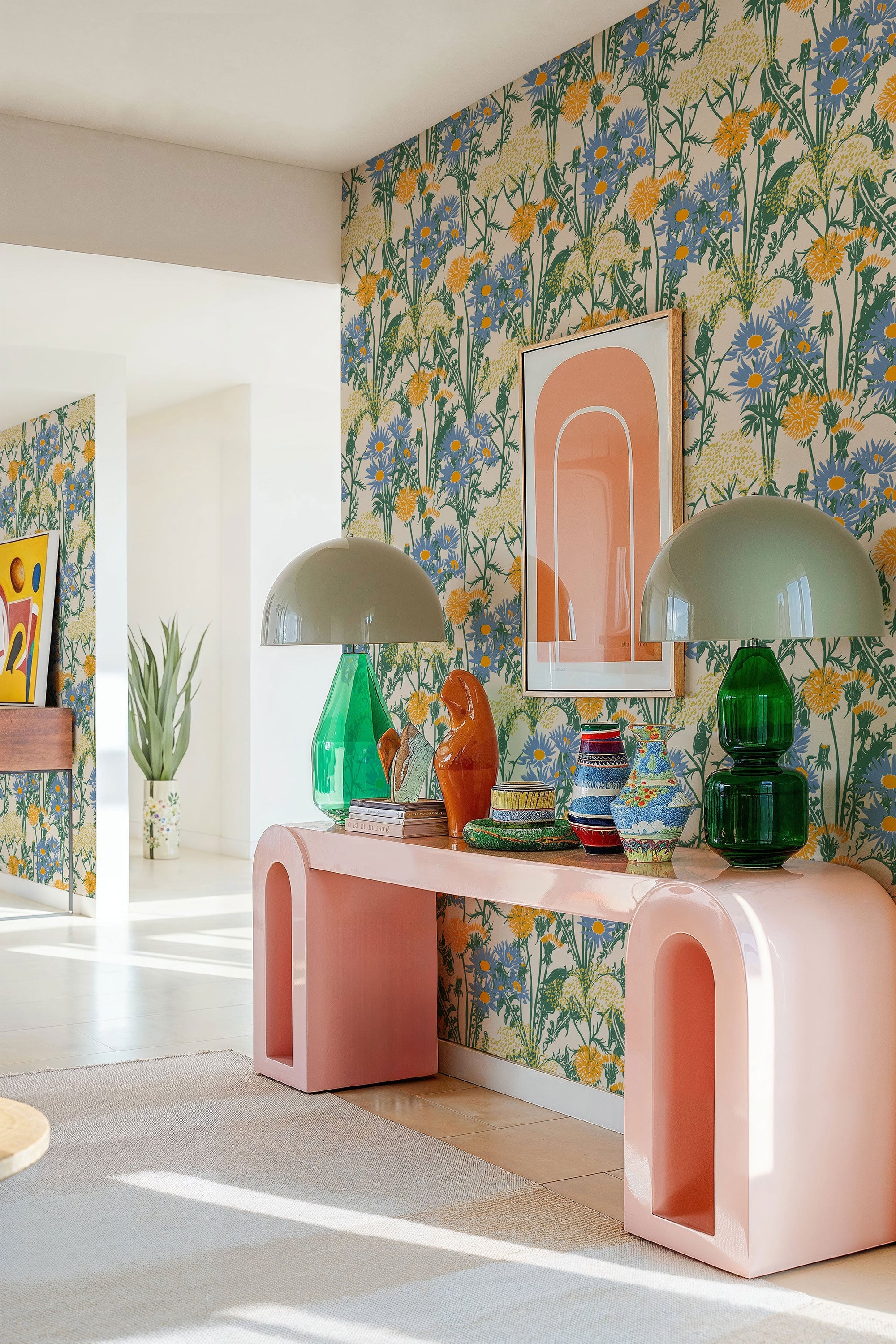 Picnic Kumquat Coco Dávez Colortherapills Wallpaper by Coordonné