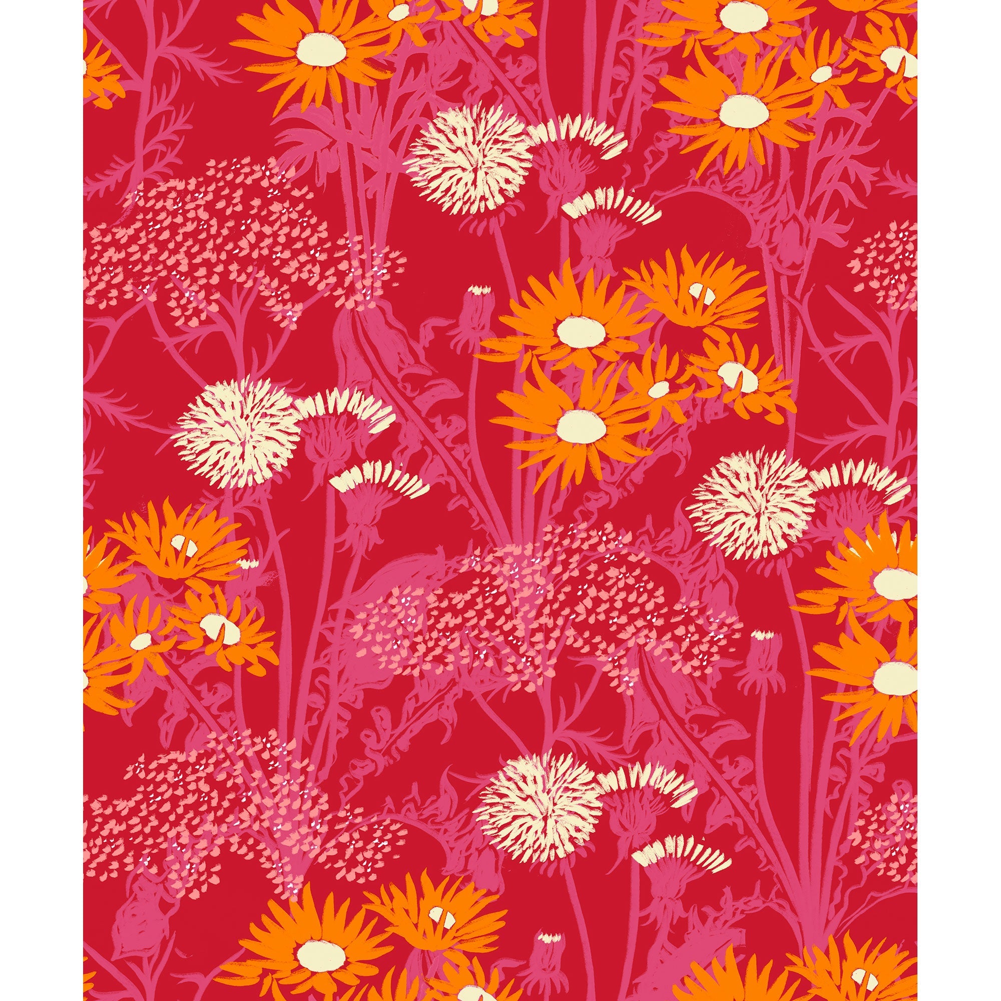 Picnic Pink Coco Dávez Colortherapills Wallpaper by Coordonné