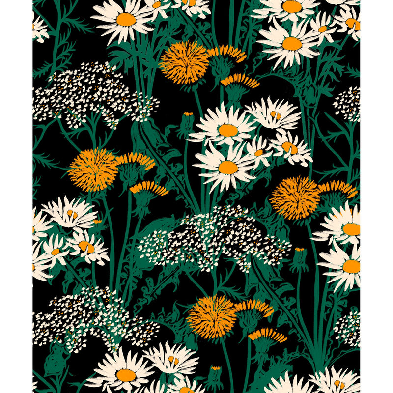 Picnic Noir Coco Dávez Colortherapills Wallpaper by Coordonné