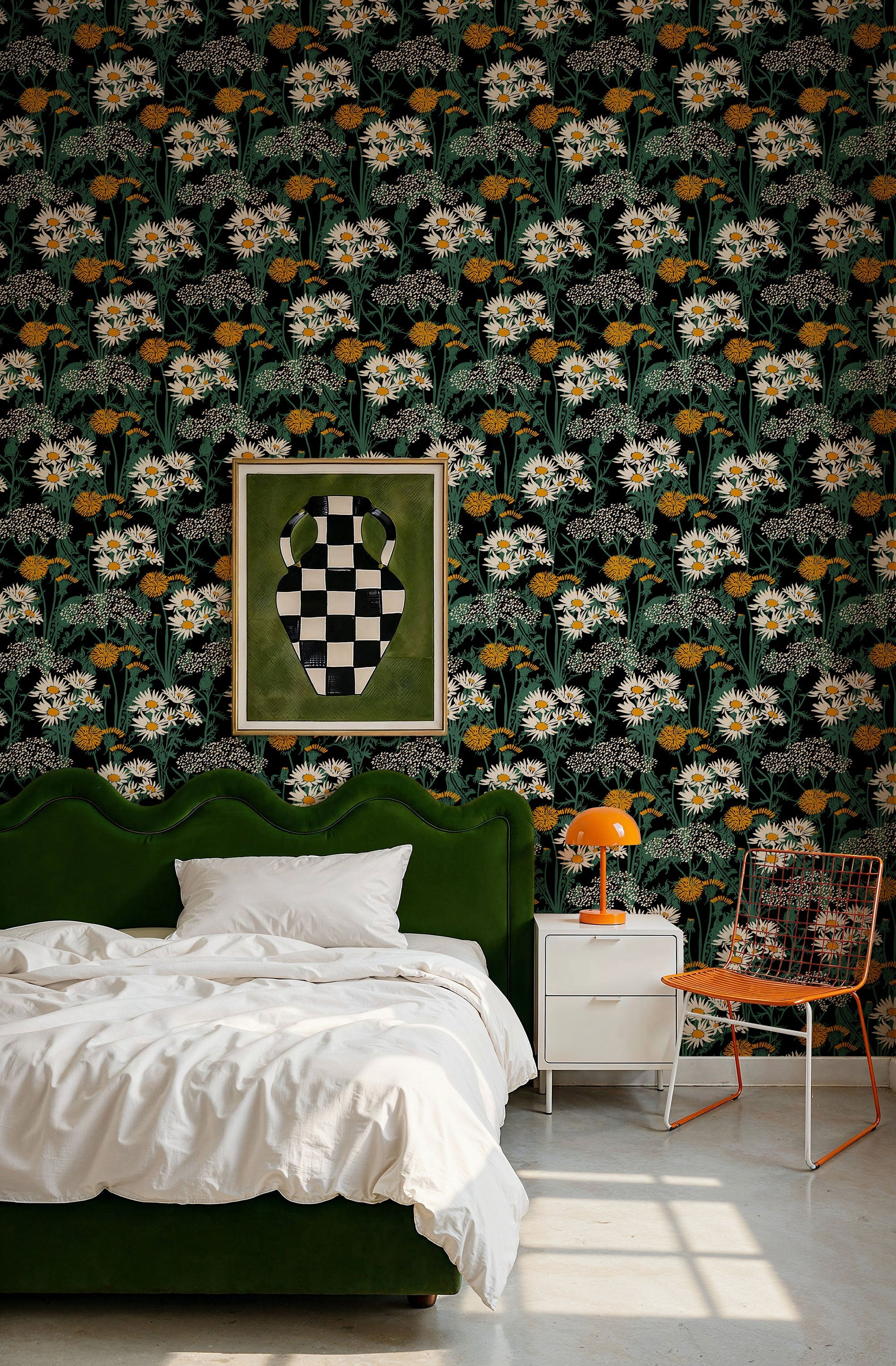Picnic Noir Coco Dávez Colortherapills Wallpaper by Coordonné