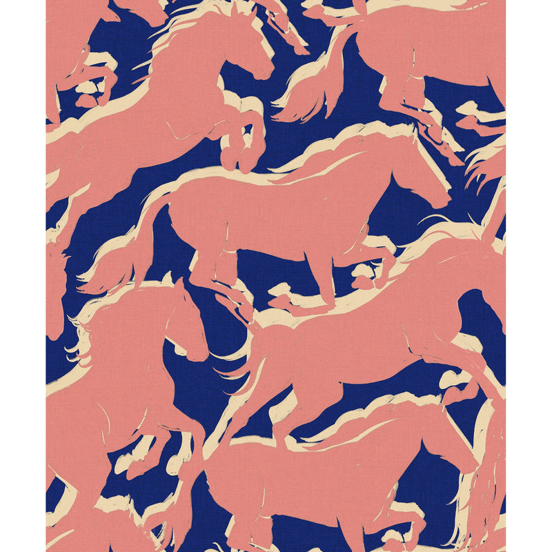 Galope Cobalt Coco Dávez Colortherapills Wallpaper by Coordonné