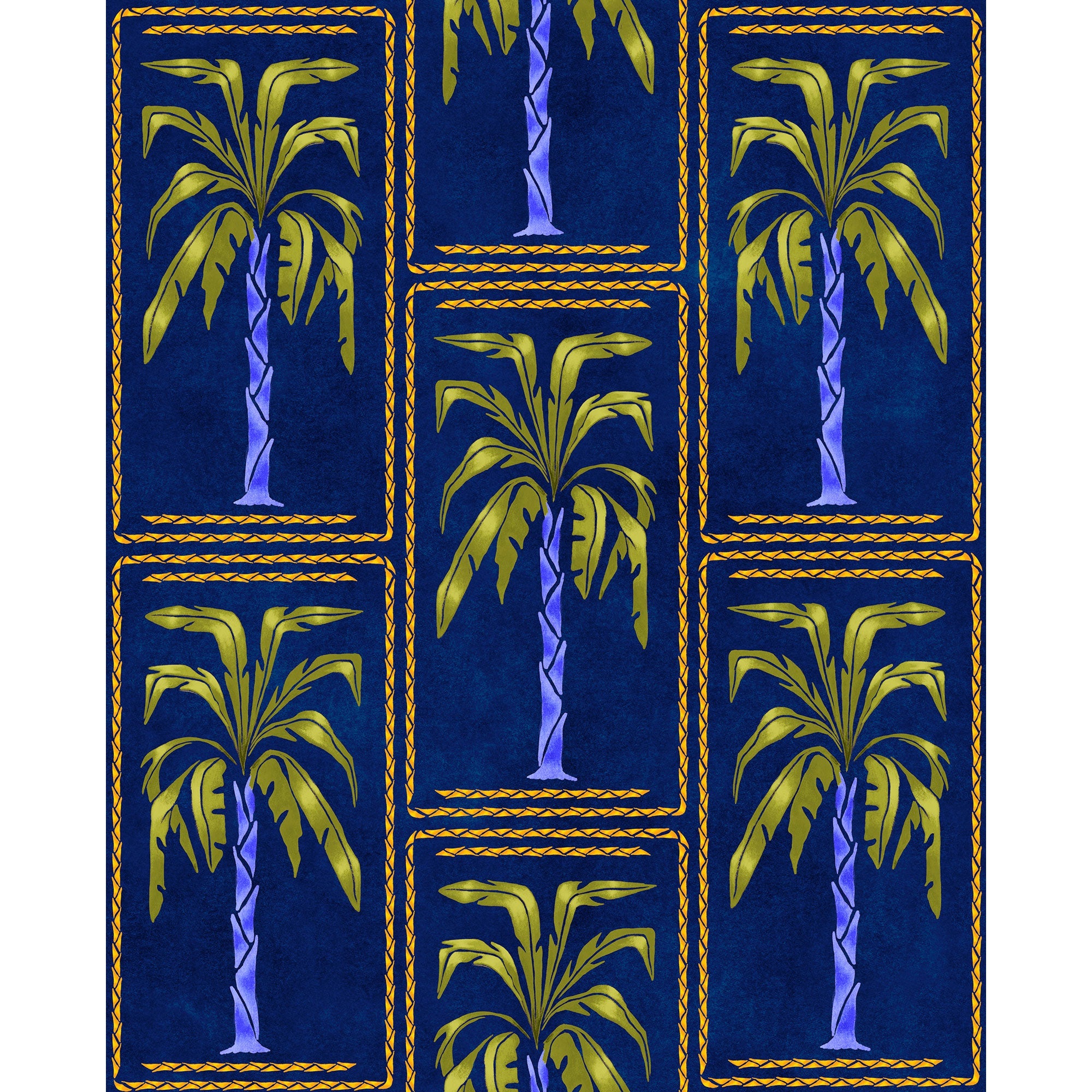 Veraneo Cobalt Coco Dávez Colortherapills Wallpaper by Coordonné