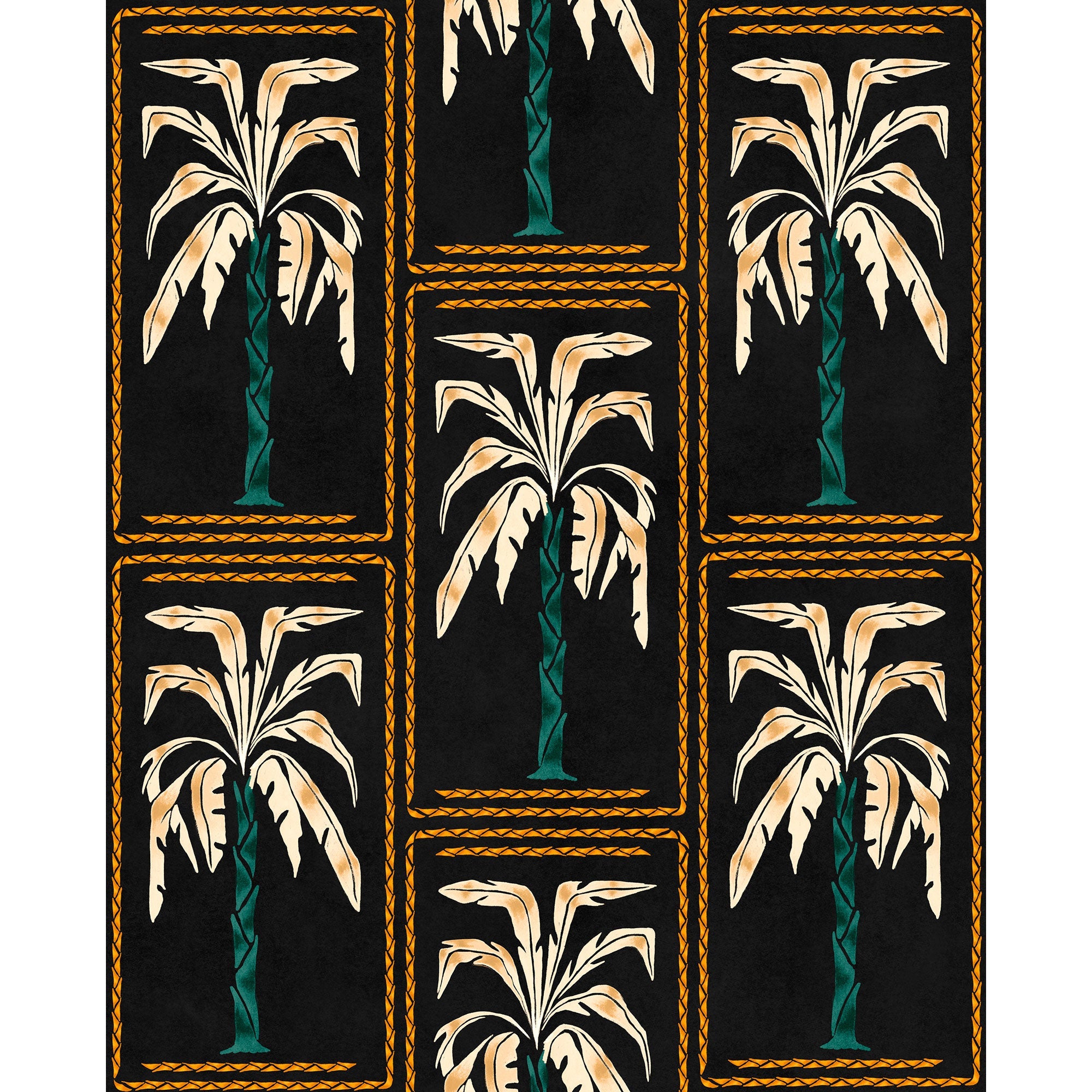 Veraneo Noir Coco Dávez Colortherapills Wallpaper by Coordonné