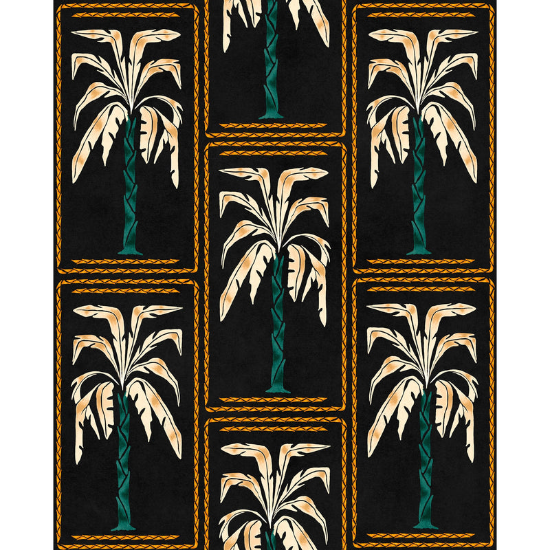 Veraneo Noir Coco Dávez Colortherapills Wallpaper by Coordonné