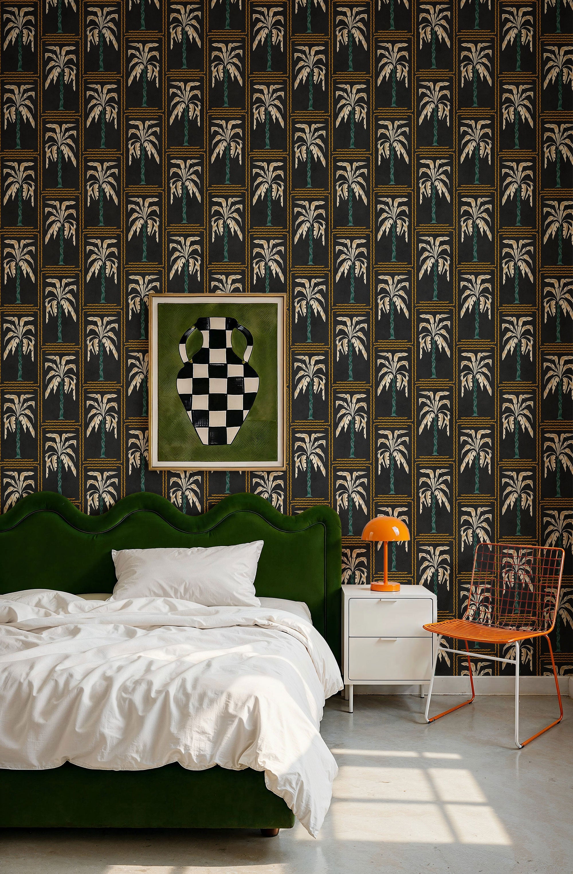 Veraneo Noir Coco Dávez Colortherapills Wallpaper by Coordonné