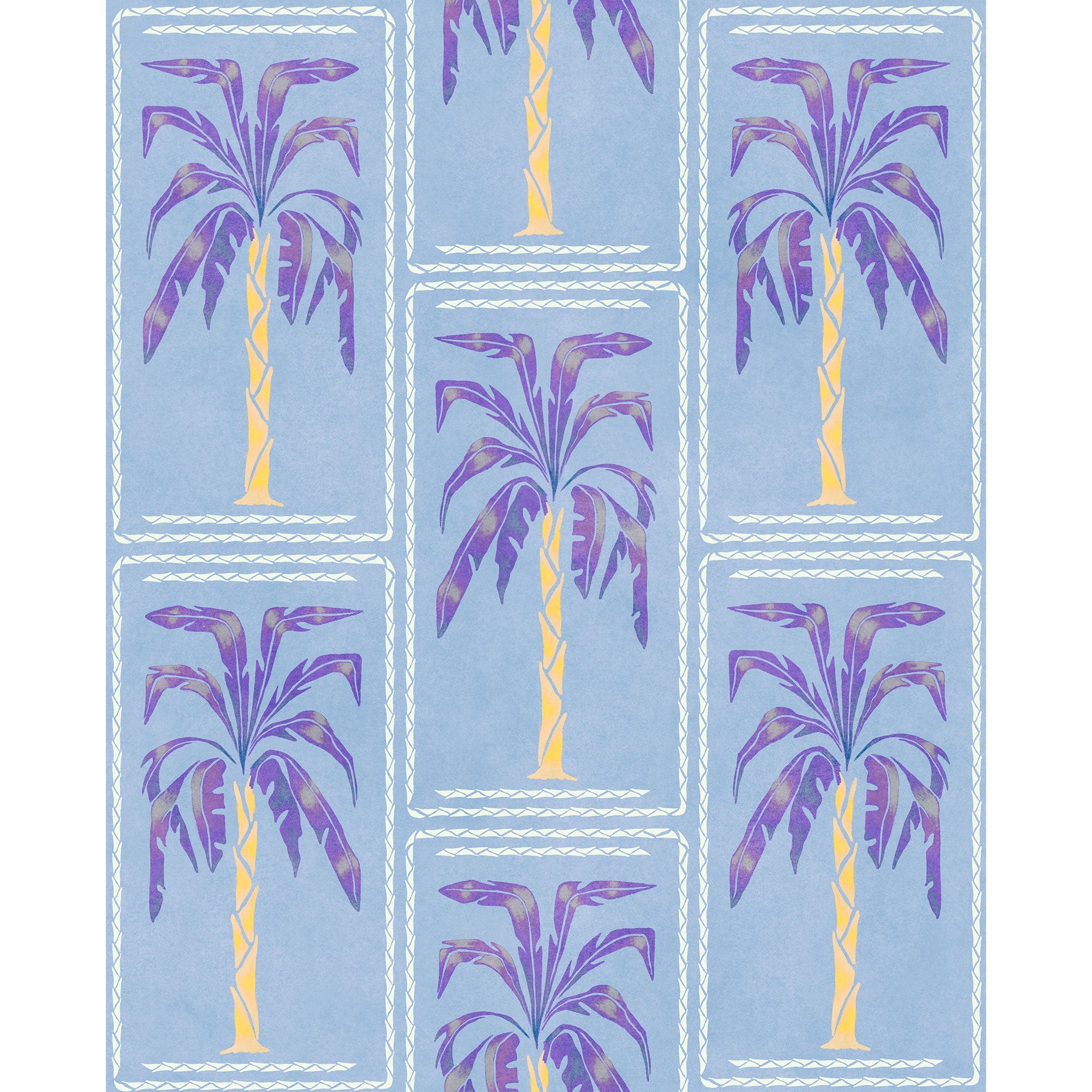 Veraneo Blue Coco Dávez Colortherapills Wallpaper by Coordonné