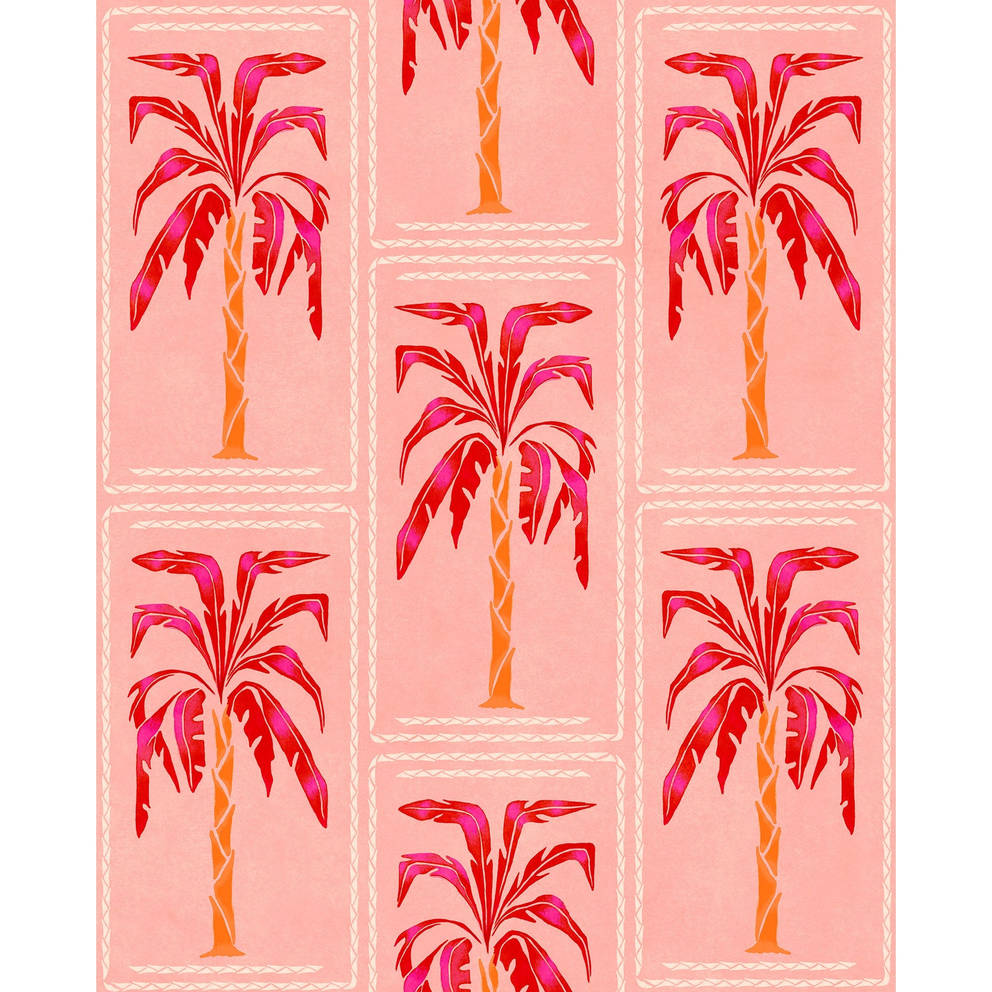 Veraneo Pink Coco Dávez Colortherapills Wallpaper by Coordonné