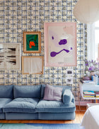 Icónicos Blue Coco Dávez Colortherapills Wallpaper by Coordonné