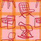 Icónicos Pink Coco Dávez Colortherapills Wallpaper by Coordonné