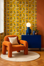 Like a Bird Golden Coco Dávez Colortherapills Wallpaper by Coordonné