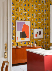 Like a Bird Golden Coco Dávez Colortherapills Wallpaper by Coordonné