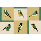 Like a Bird Kumquat Coco Dávez Colortherapills Wallpaper by Coordonné