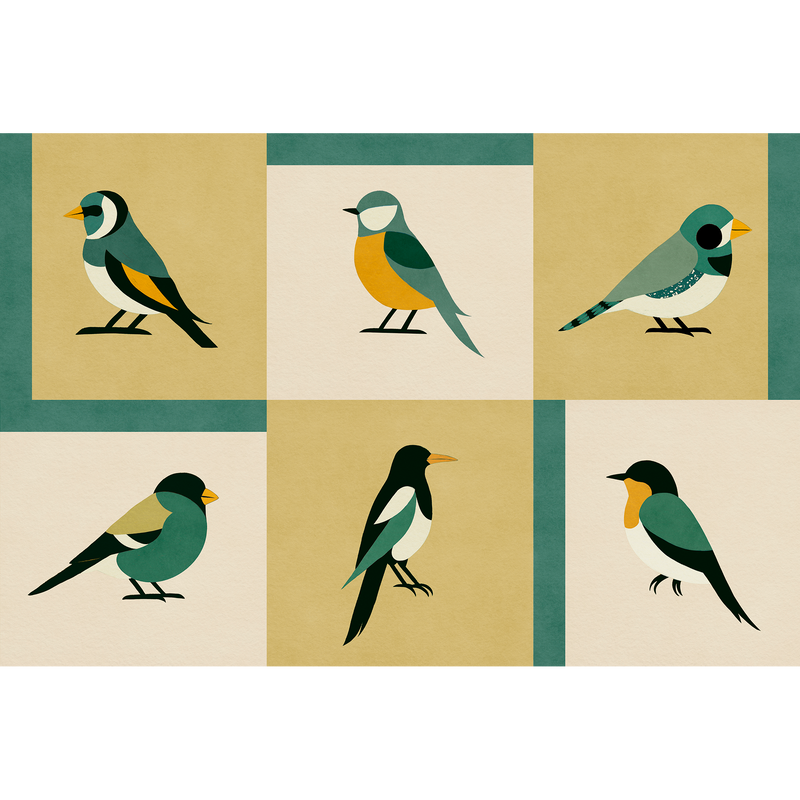 Like a Bird Kumquat Coco Dávez Colortherapills Wallpaper by Coordonné