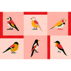 Like a Bird Pink Coco Dávez Colortherapills Wallpaper by Coordonné