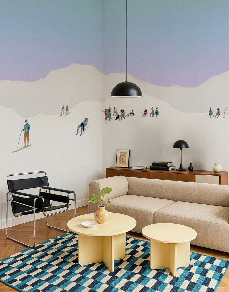Apreski Cobalt Coco Dávez Colortherapills Mural by Coordonné (400x280cm)