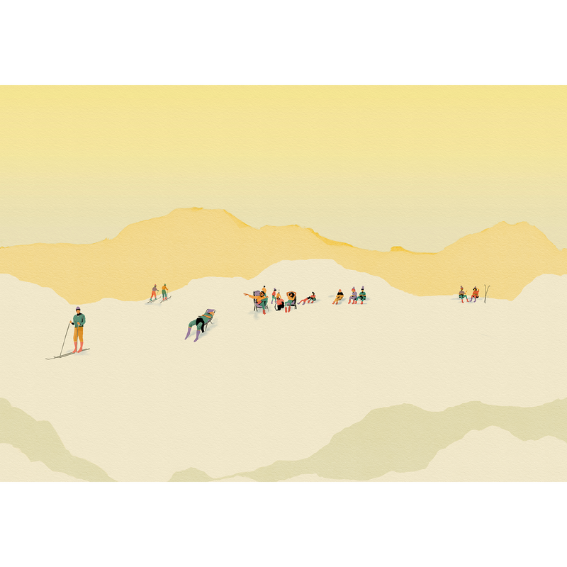 Apreski Sunset Coco Dávez Colortherapills Mural by Coordonné (400x280cm)