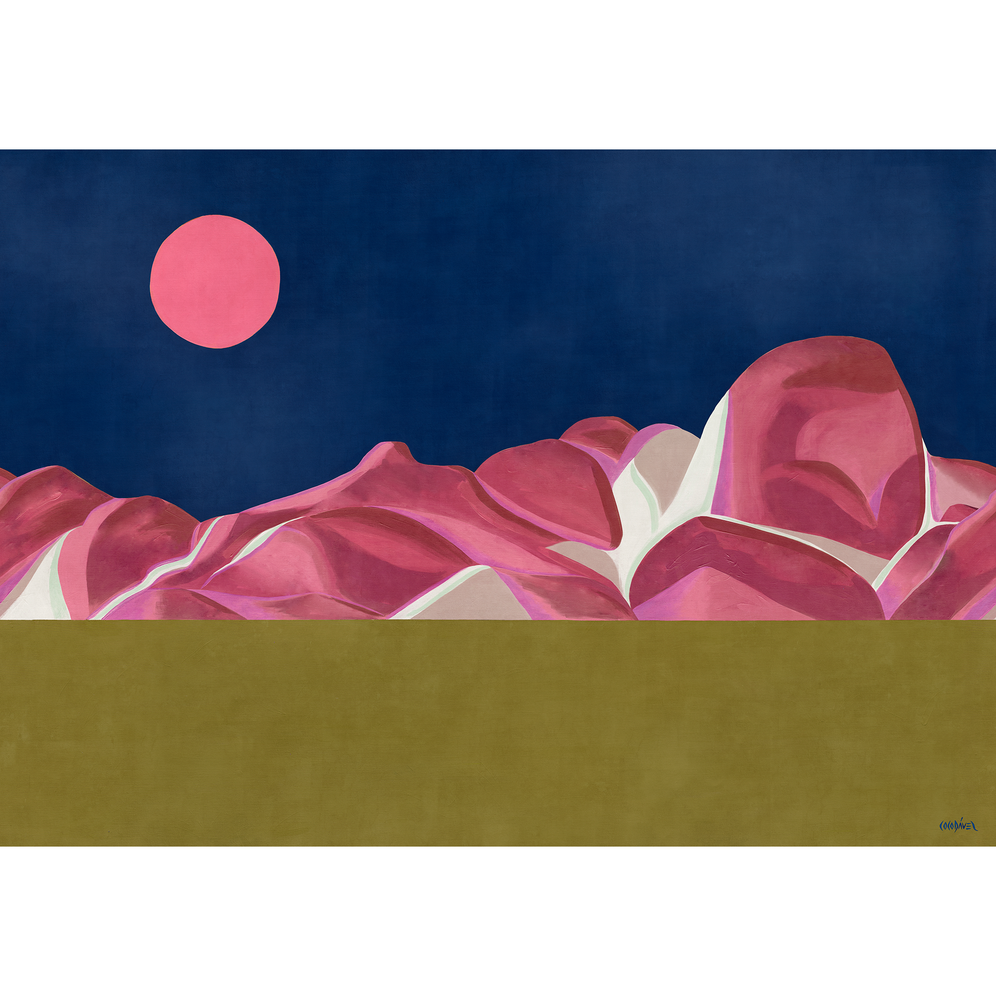 Escapada Cobalt Coco Dávez Colortherapills Mural by Coordonné (400x280cm)