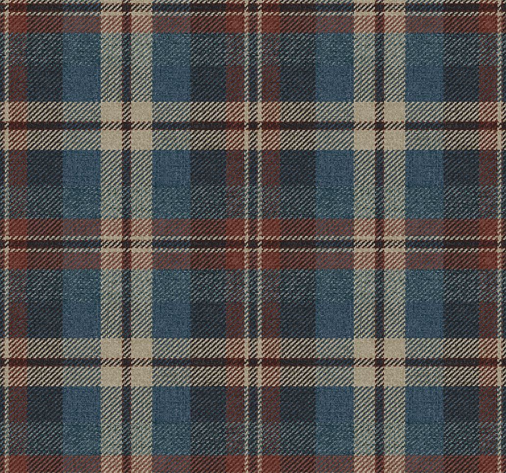 CA10101 Dundee Rose Red and Navy Wallpaper by Carl Robinson for Today 