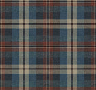 CA10101 Dundee Rose Red and Navy Wallpaper by Carl Robinson for Today 