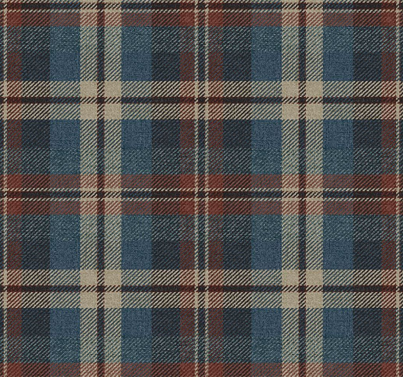 CA10101 Dundee Rose Red and Navy Wallpaper by Carl Robinson for Today 