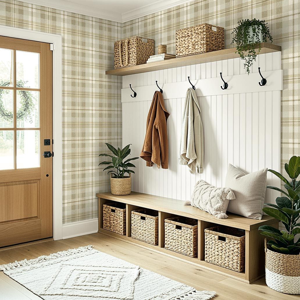 CA10107 Dundee Neutral Beige Wallpaper by Carl Robinson for Today Inte