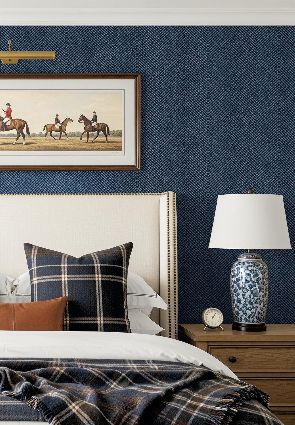 CA10202 Tobermory Navy Wallpaper by Carl Robinson for Today Interiors