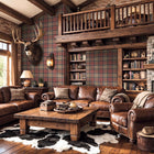 CA10411 Stirling Red and Tan Wallpaper by Carl Robinson for Today Inte