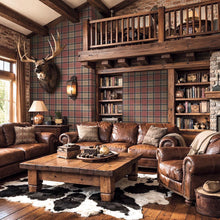 CA10411 Stirling Red and Tan Wallpaper by Carl Robinson for Today Inte
